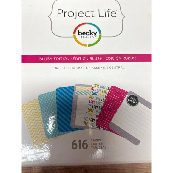 Project Life Becky Higgins Blush Edition Core Scrapbook Kit 616 Cards 12x12 - Picture 2 of 10